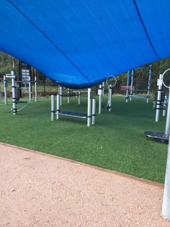 ShadeCloth over gym equipment on rail trail Dec 2018.jpg